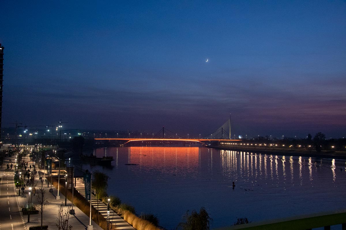 PUC Public Lighting Belgrade - Gazela bridge