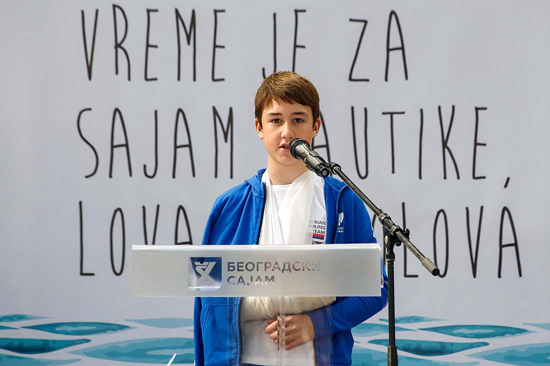 Стефан Јуил, млади репрезентативац Србије у једрењу, освајач златне медаље на Европском првенству